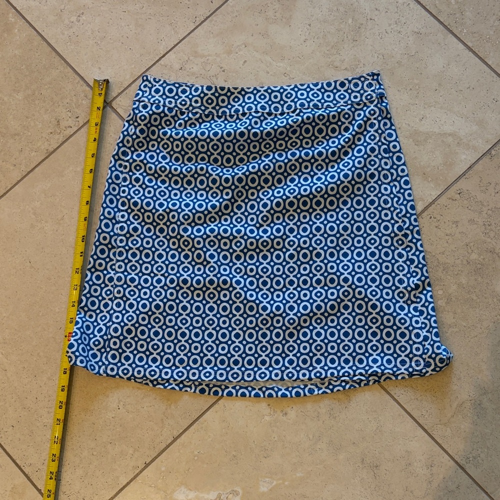 Rip skirt Hawaii Chic Blue Circle Pattern A-Line Skirt